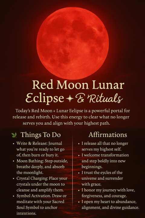 🌕✨ Red Full Moon Lunar Eclipse Energy ✨🌕