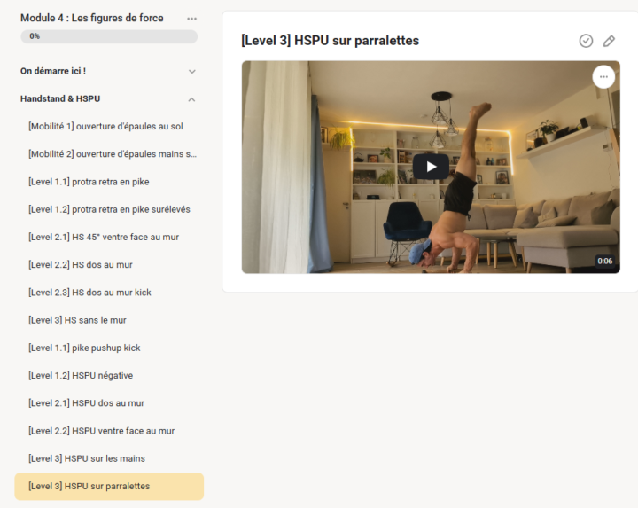 🔥Module DISPO !!! Handstand & HSPU