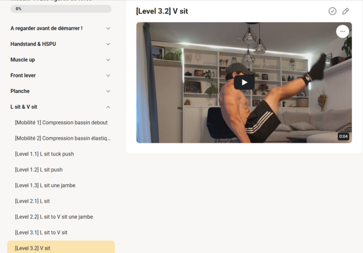 🔥Module DISPO !!! L sit & V sit