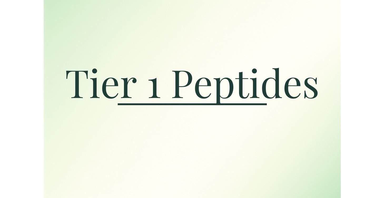 Tier 1 Peptides