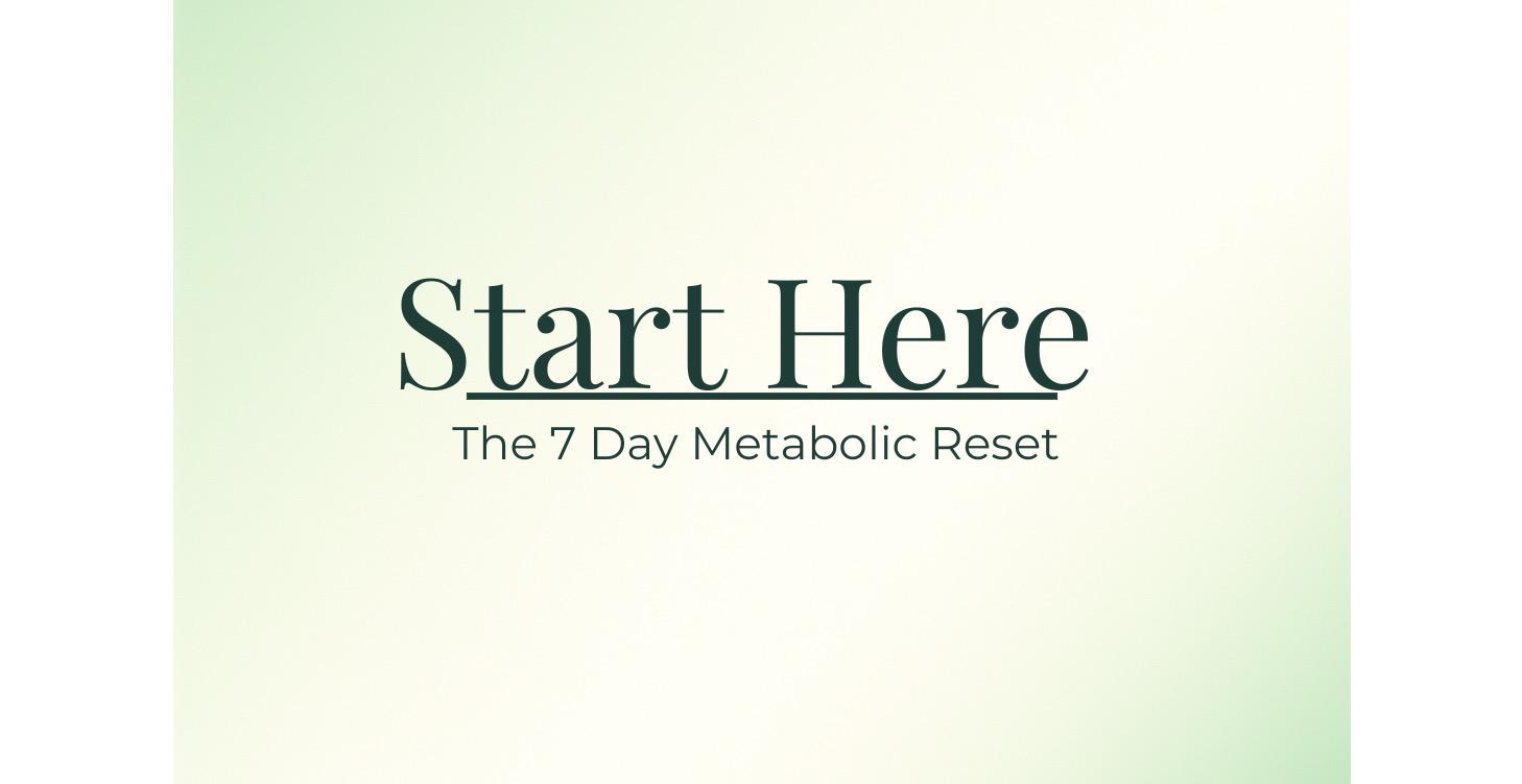 7 Day Metabolic Reset