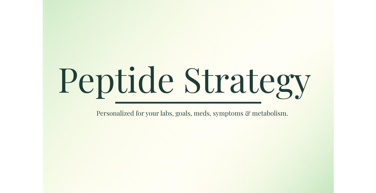 Peptide Strategy & Prescription Mapping Blueprint