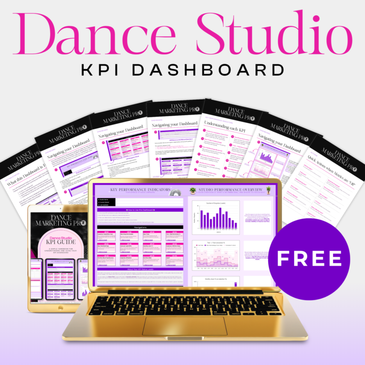 🎁 Gift: Dance Studio KPI Dashboard