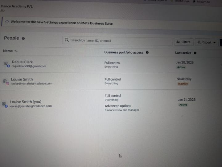 Double emails from Meta