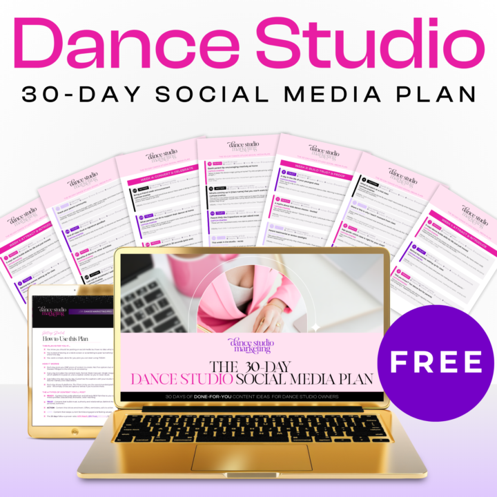 Your March Gift 🎁 The 30-Day Dance Studio Social Media Plan
