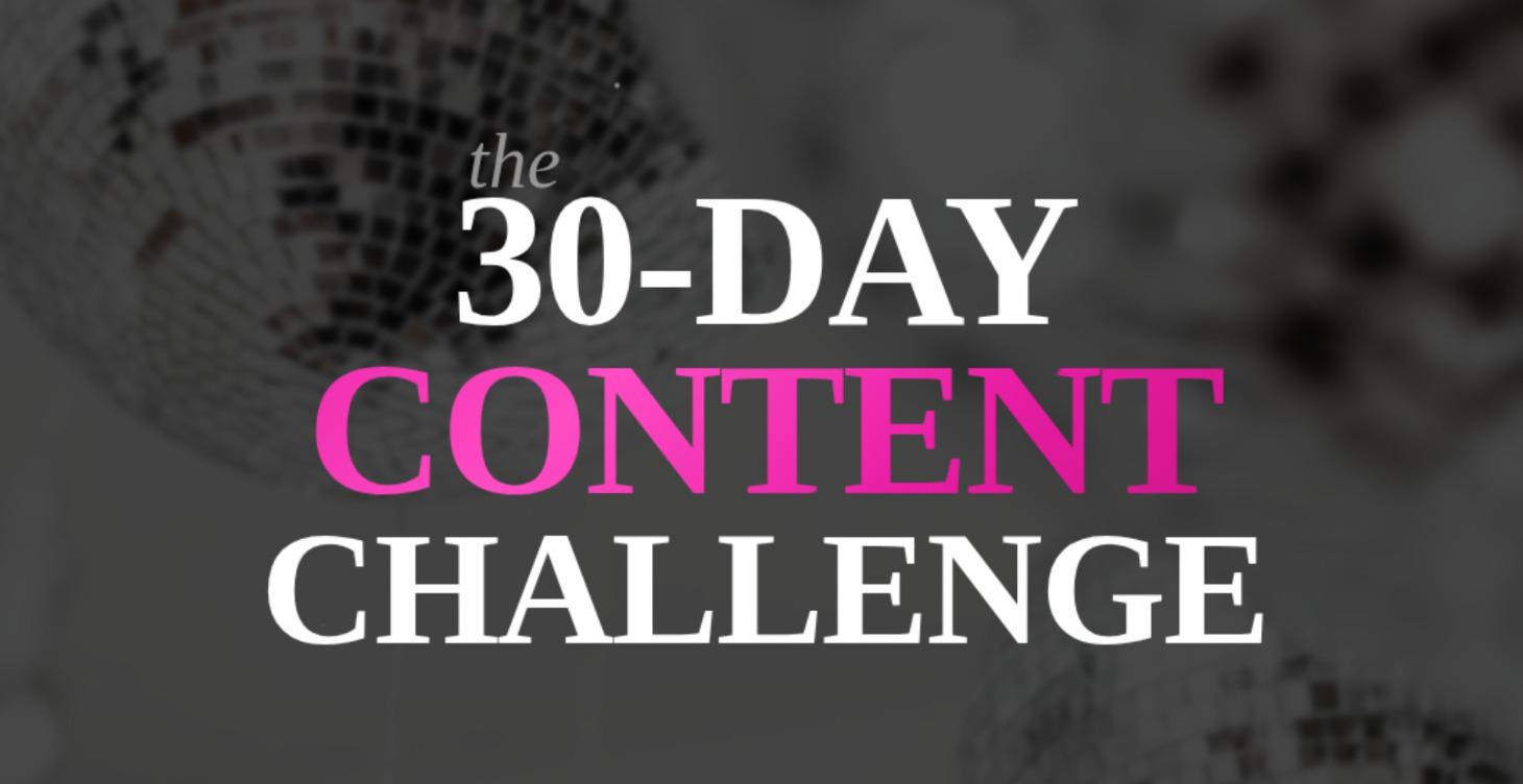 30-Day Social Media Content Challenge
