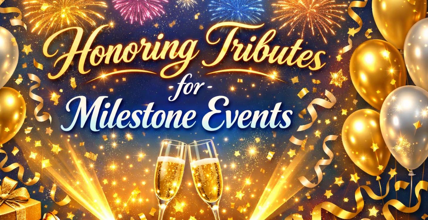 Honoring Tributes For All Milestone Events