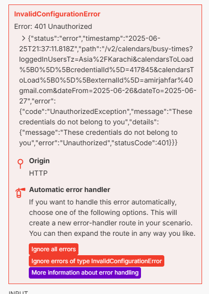 Want Help to Locate Credentialled in Cal.com