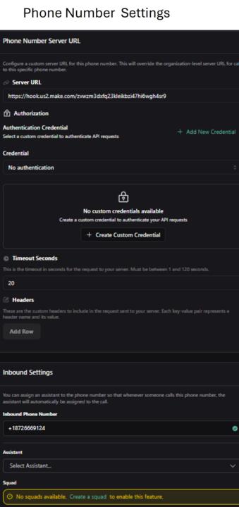 Vapi to Make Webhook Response Help 