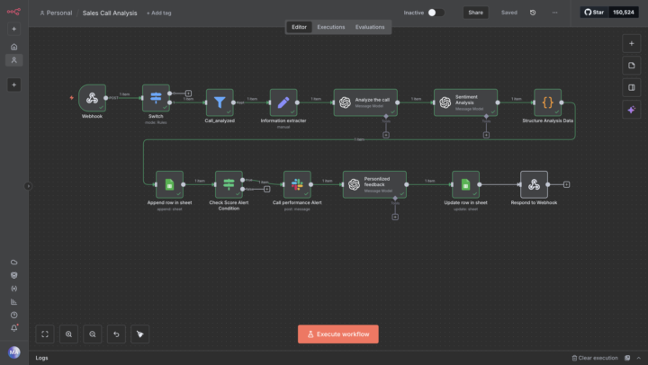 Built a Voice AI Sales Call Analyzer with Retell AI + n8n