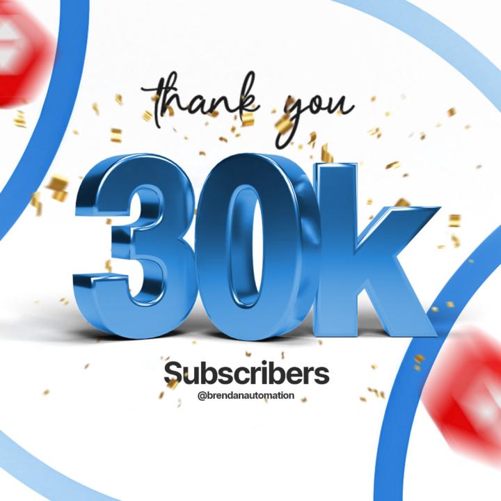 30,000 Subscribers! 🎉