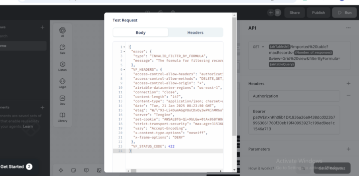 I need some advice on Airtable API