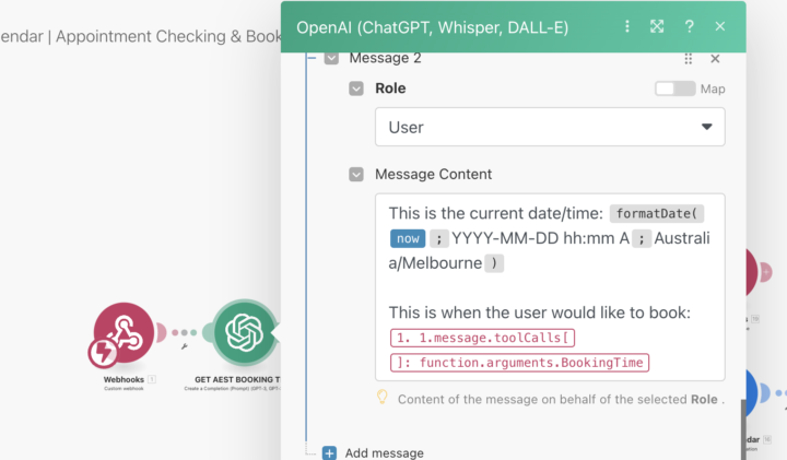OpenAI does not recognize webhooks in make.io what to do? 