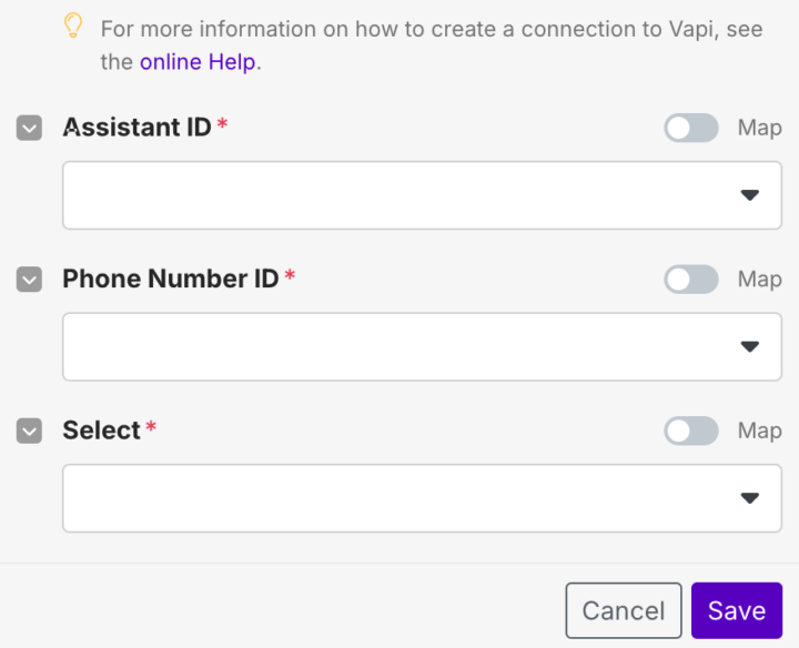 Vapi Outbound Call Module On Make