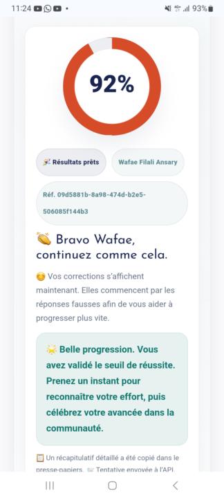 Bonjour, je partage avec vous mes 1ers résultats. 