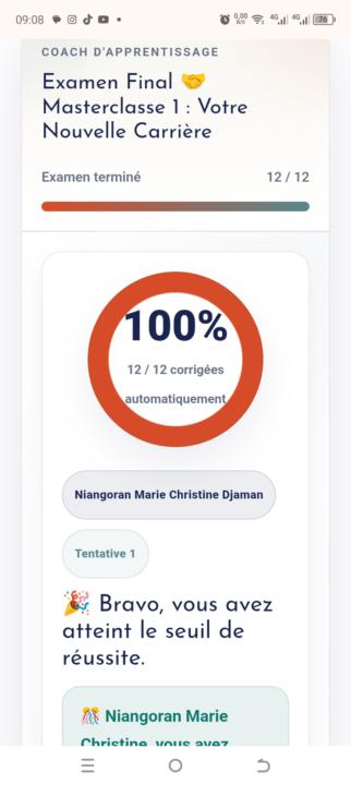 Résultat examen 1