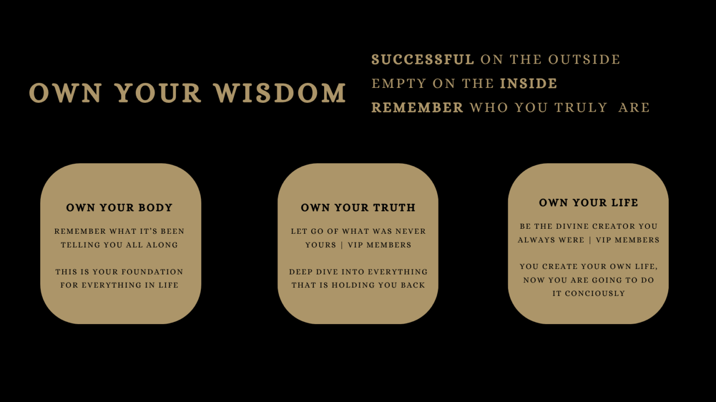 Own your Wisdom