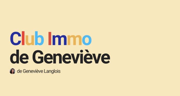 Club immo de Geneviève