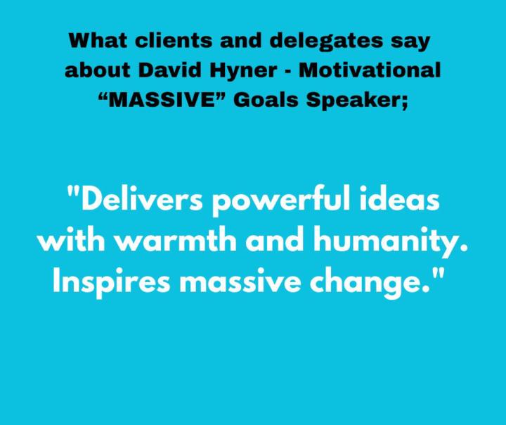 Delivers powerful ideas with warmth and humanity. Inspires massive change