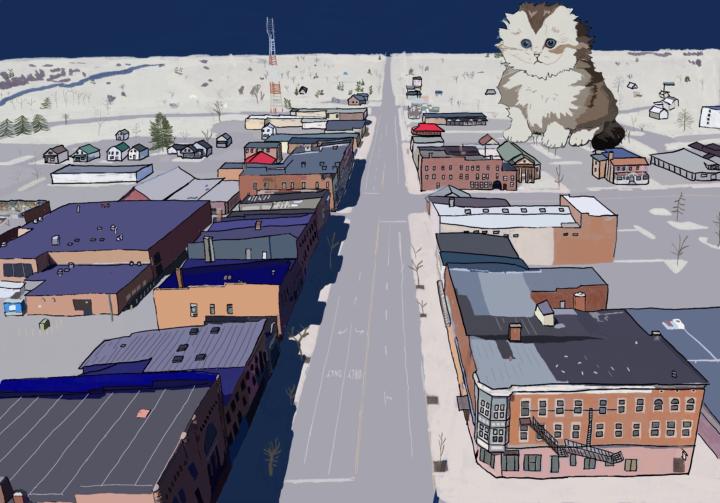 THE YULE CAT HAS ATTACKED POTSDAM