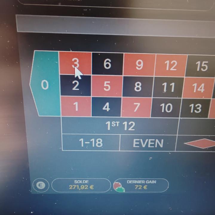 Gains roulette en ligne
