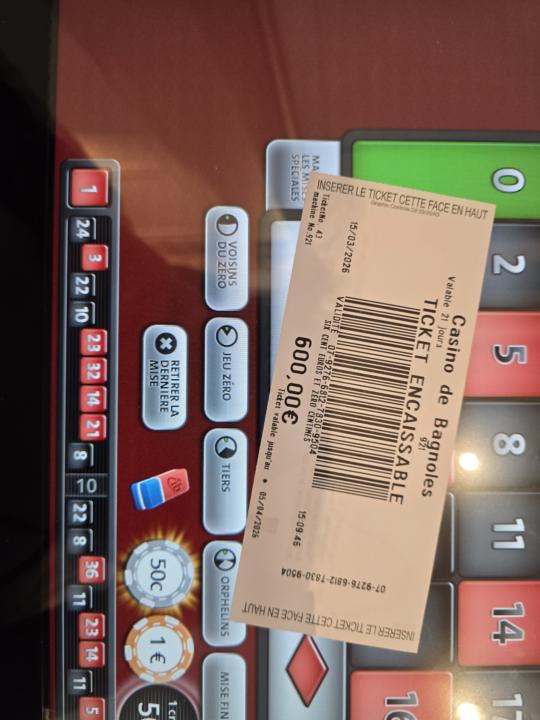 200€ pour ce dimanche 
