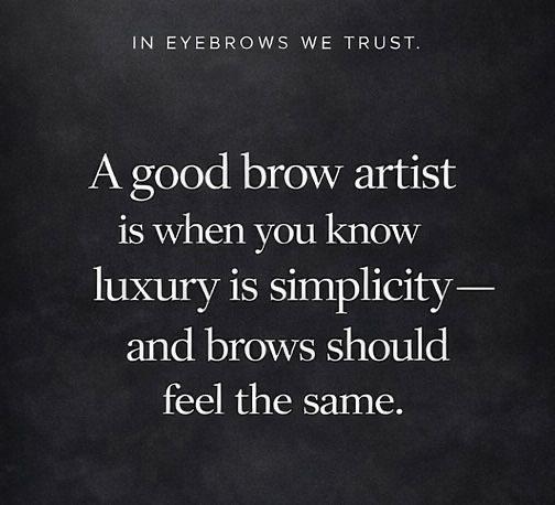Natural eyebrows are not a trend.
