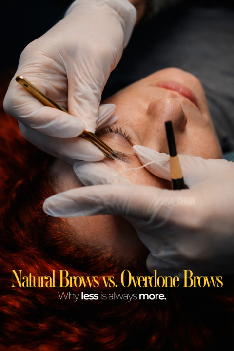 Natural Brows vs. Exaggerated Brows