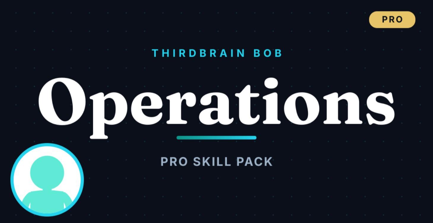 BOB Operations Pro Skills Pack