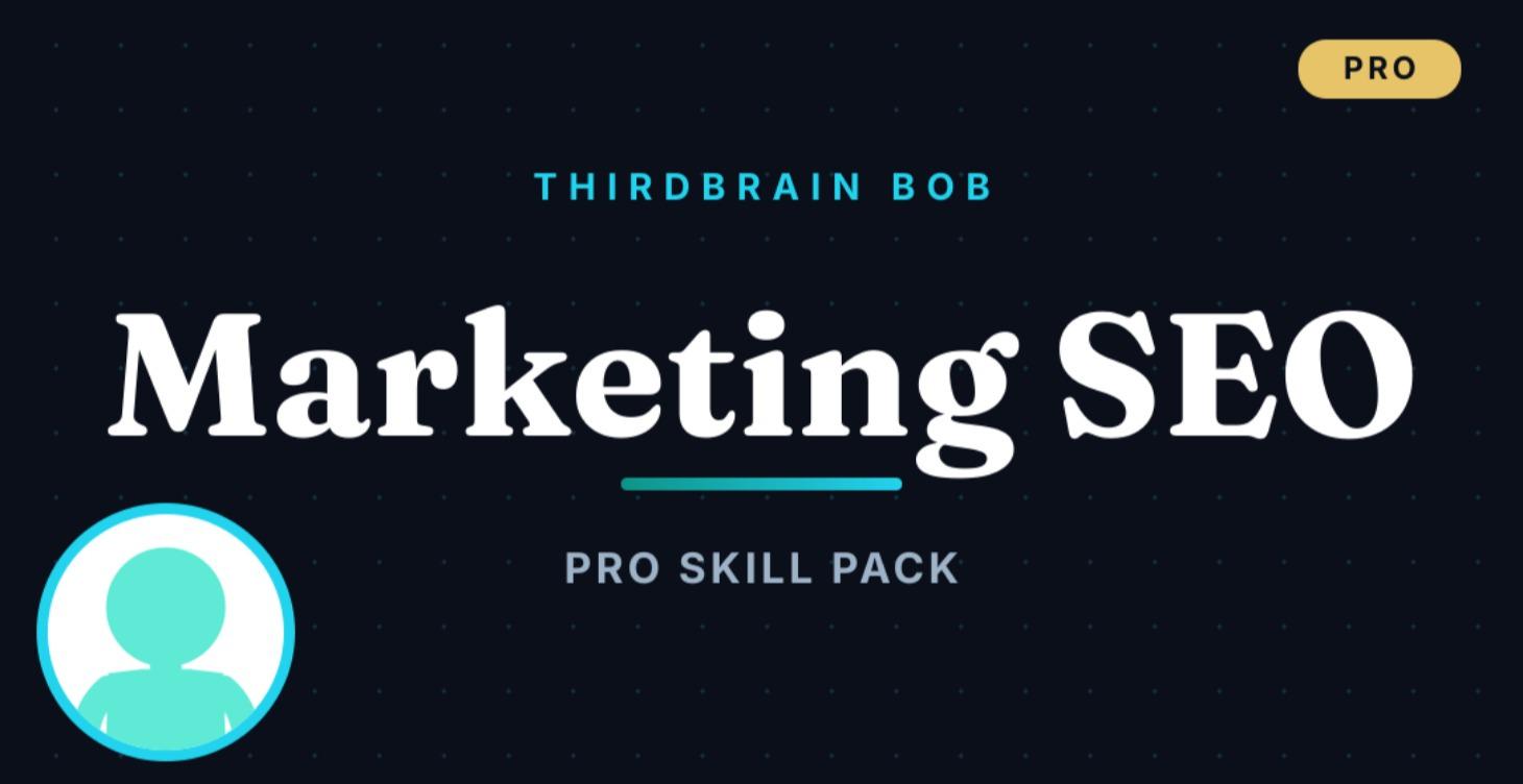 BOB Marketing SEO Skills Pro Pack