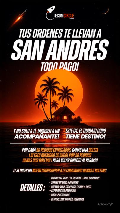 Todos estan participando para un viaje a san andres 🚀 ❤️