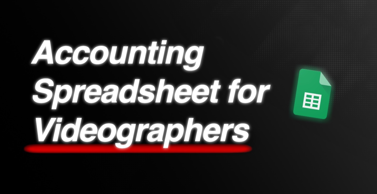 Accounting Spreadsheet For Videographers