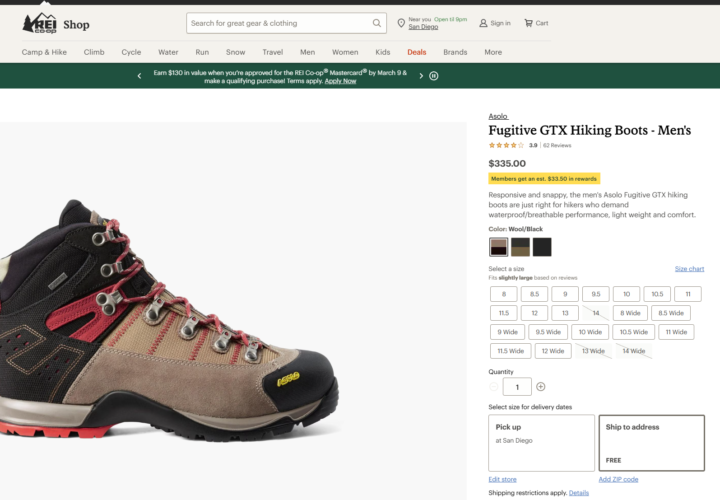 🏔️ NEW SITE ALERT: REI Co-op Now Available!