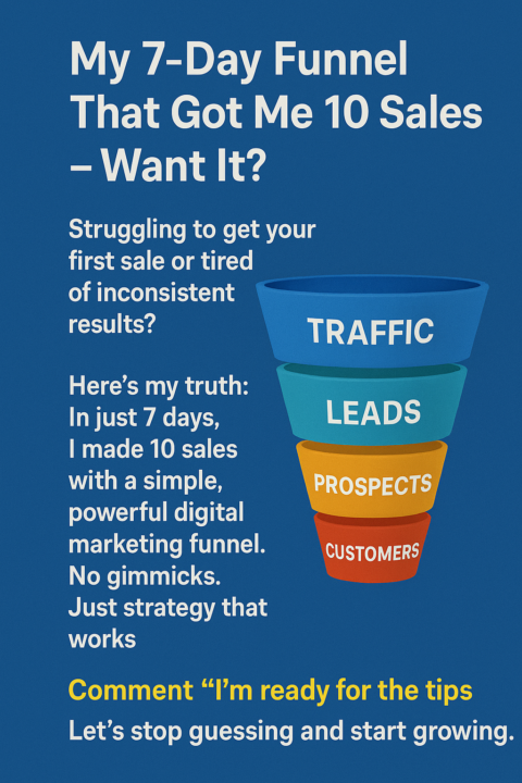 My 7-Day Funnel That Got Me 10 Sales – Want It?