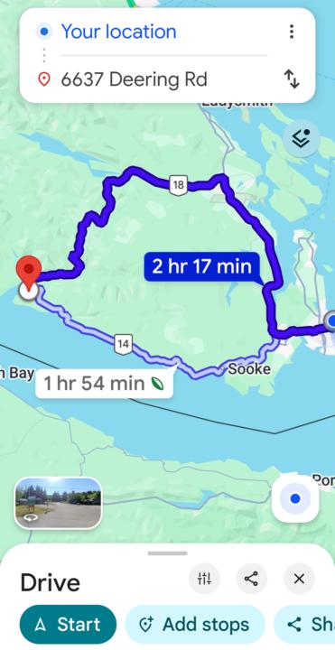 I rode the Port Renfrew Loop yesterday. 