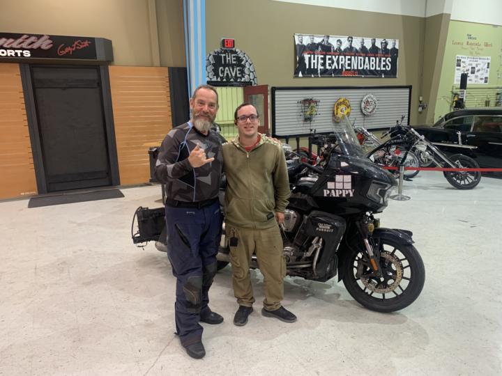 Got to meet Pat today at a “meet and greet” at Indian Motorcycle of New Orleans 