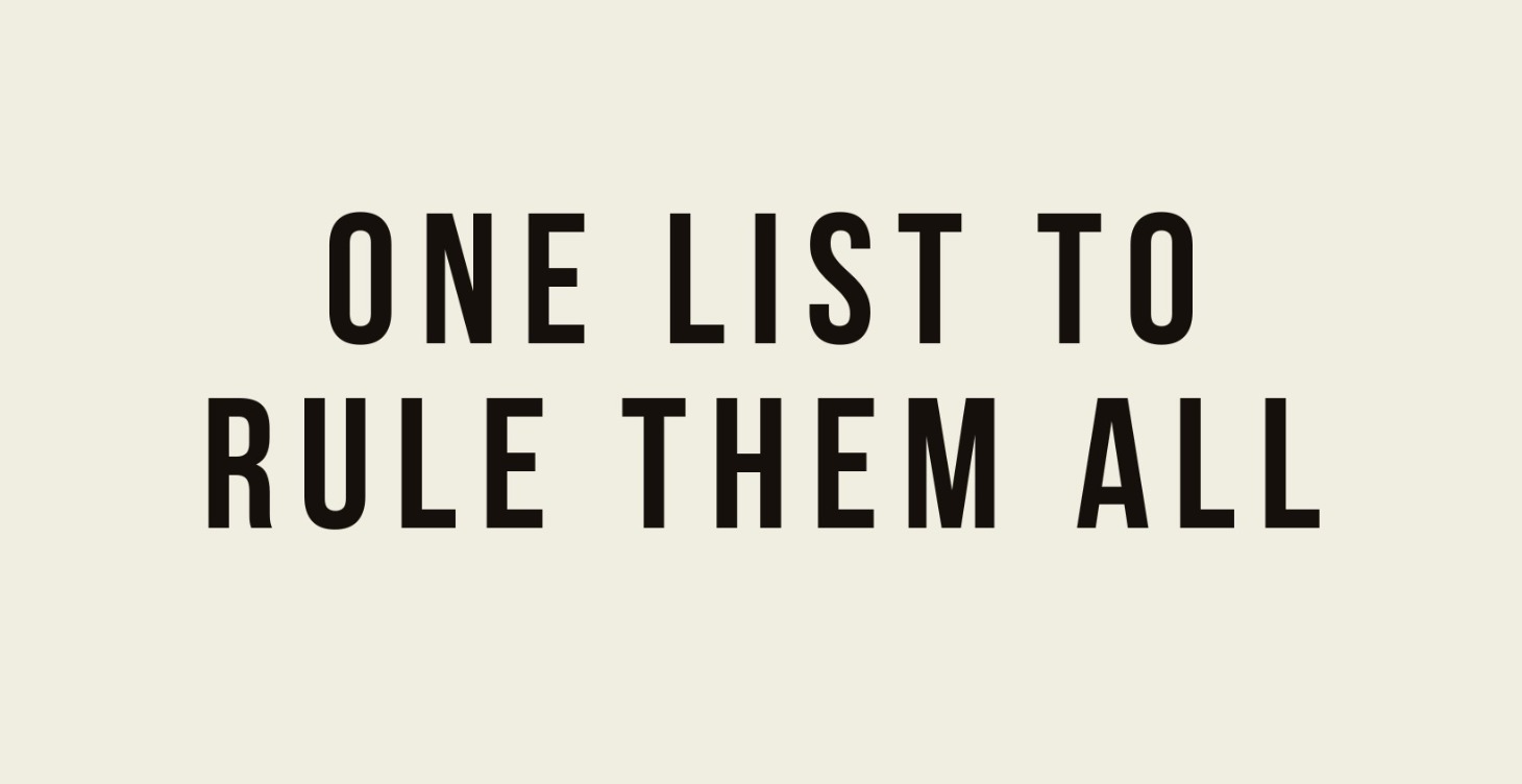 CK 1: The List