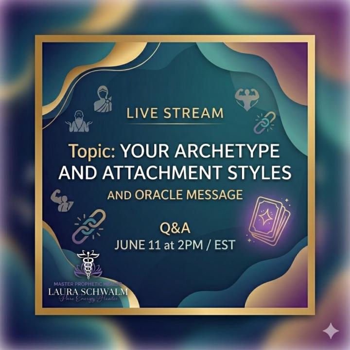 June 11 at 2:00 PM EST — I’ll be going live for a special session: “Your Archetype and Attachment Styles.”