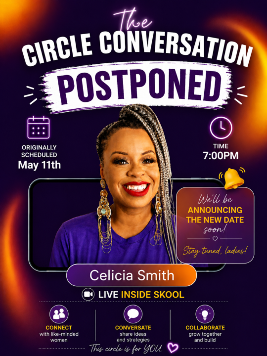 Circle Conversation Postponed 