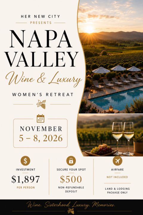 NAPA VALLEY: Wine & Luxury Women’s Retreat 🍷