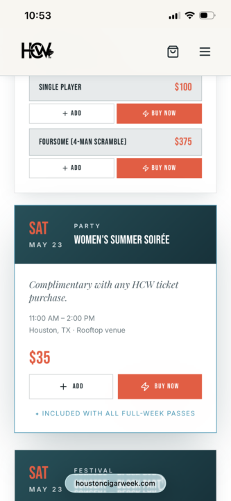 Summer Soirée Houston Cigar Week