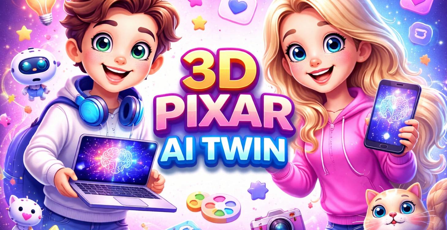 3D Pixar AI Twin Class