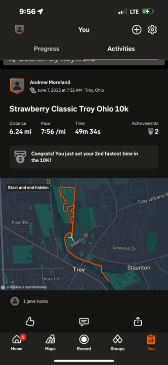 Strawberry Dash Troy Ohio