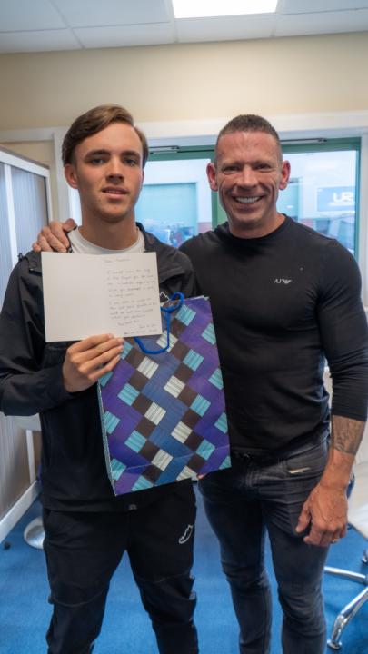 So proud of my son Charlie for receiving a thank you letter from a bootcamp attendee! 🎉 ⁣