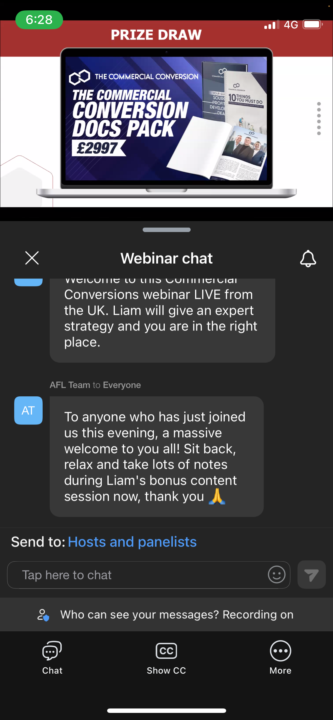 Early bird commercial conversion webinar