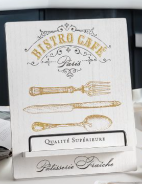 "Bistro Cafe" Cookbook Stand