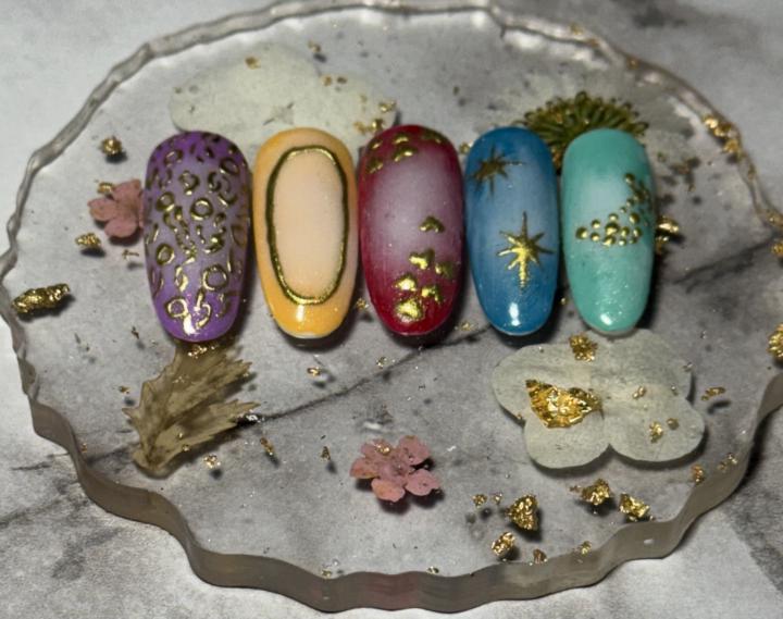 Elevate your space with gorgeous colorful designs reminiscent of a Stardust lounge  #nailart