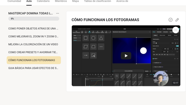 VISTAZO  A EL PRIMER NUEVO MÓDULO MASTERCAP