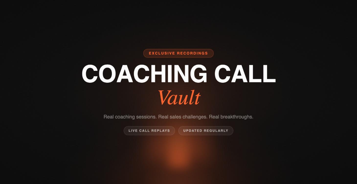 Coaching Call Vault