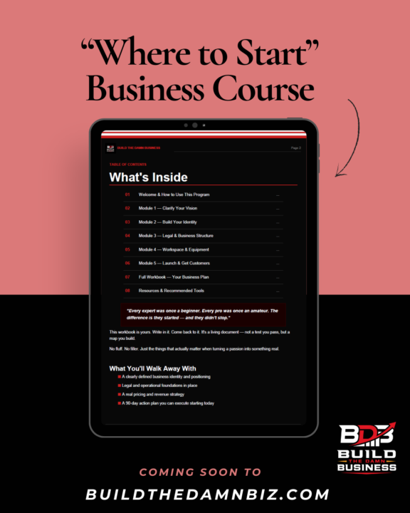 Where to Start Course - Releasing Free for $99 members.